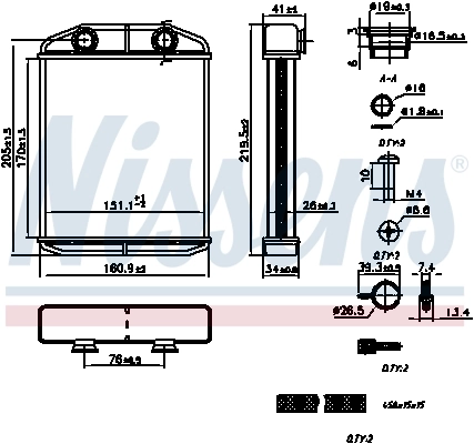 Heat Exchanger, interior heating ** FIRST FIT ** 707196
