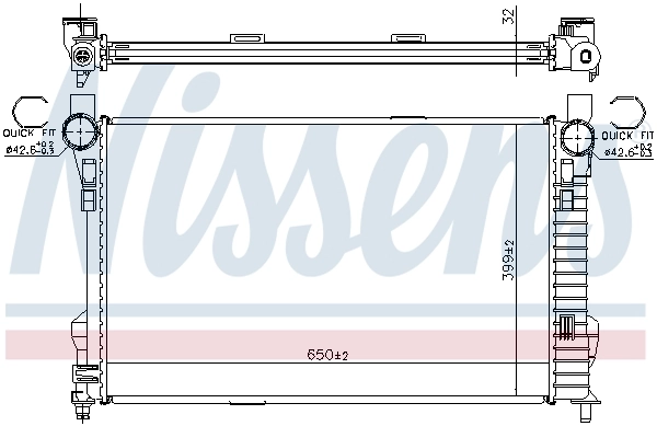 NISSENS 62784A Radiator, engine cooling