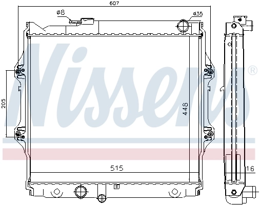NISSENS 646914 Radiator, engine cooling
