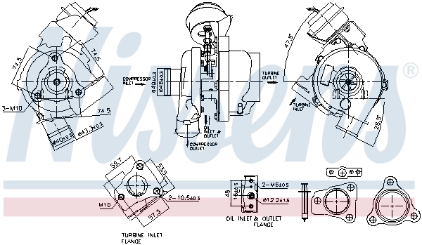 NISSENS 93497 Charger, charging (supercharged/turbocharged)