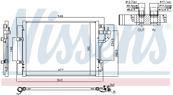 Condenser, air conditioning ** FIRST FIT ** 940592