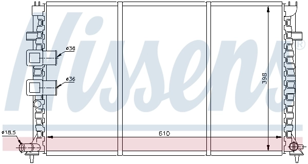NISSENS 61344 Radiator, engine cooling