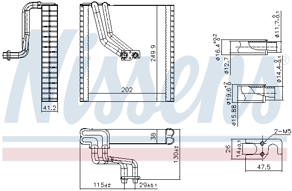 Evaporator, air conditioning 92369