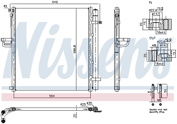 NISSENS 940977 Condenser, air conditioning