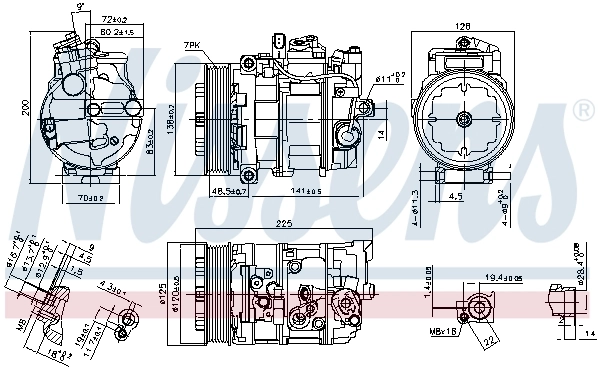 Compressor, air conditioning ** FIRST FIT ** 890294