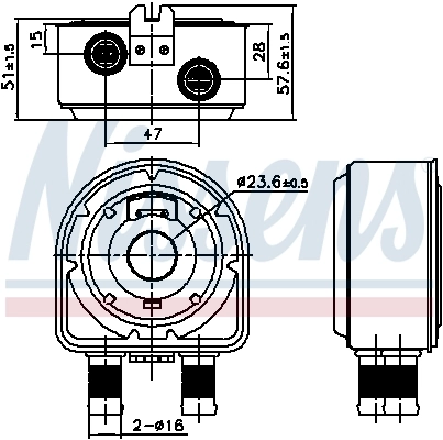 Oil Cooler, engine oil ** FIRST FIT ** 91295