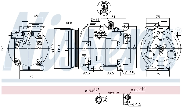 Compressor, air conditioning ** FIRST FIT ** 89311