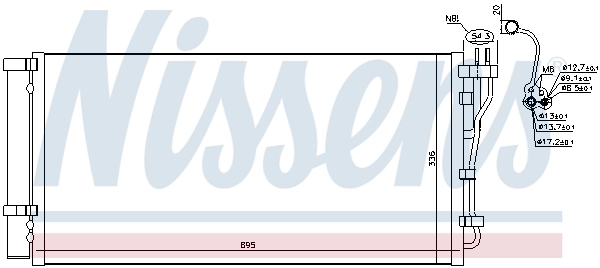 NISSENS 941132 Condenser, air conditioning