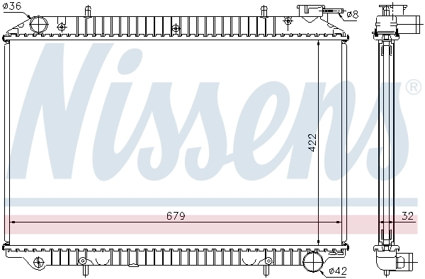 NISSENS 62921A Radiator, engine cooling