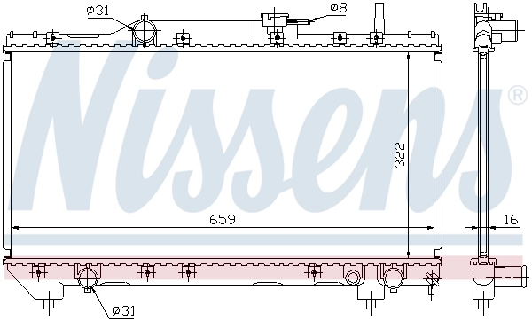 Radiateur, refroidissement du moteur ** FIRST FIT ** 64838A