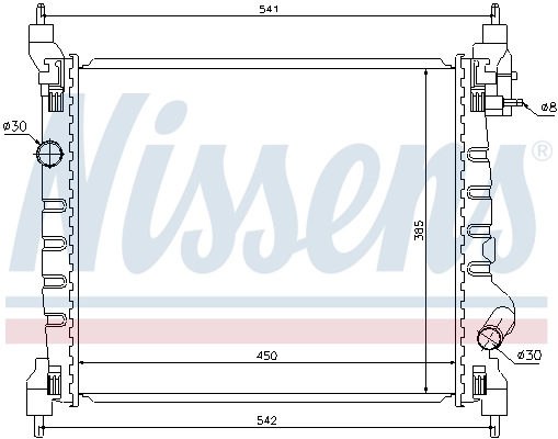 NISSENS 61679 Radiator, engine cooling