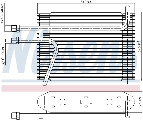 NISSENS 92155 Evaporator, air conditioning