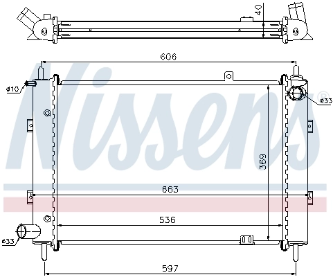 NISSENS 62359A Radiator, engine cooling