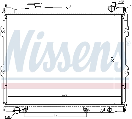 NISSENS 62435 Radiator, engine cooling
