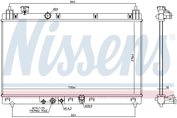NISSENS 606519 Radiator, engine cooling