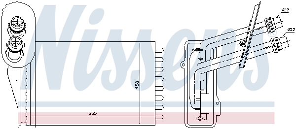 NISSENS 73850 Heat Exchanger, interior heating