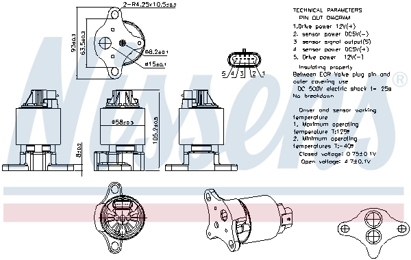 EGR Valve ** FIRST FIT ** 98186