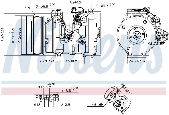 NISSENS 890870 Compressor, air conditioning