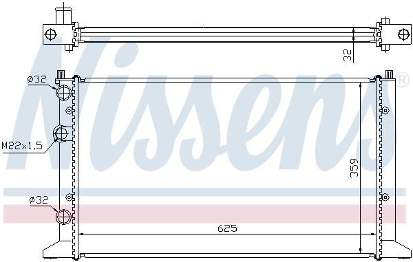 NISSENS 65265A Radiator, engine cooling