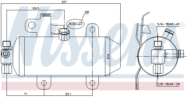 NISSENS 95459 Dryer, air conditioning