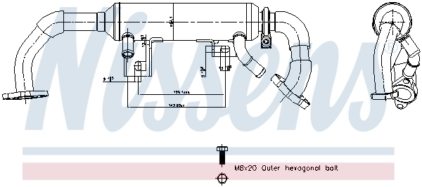 NISSENS 989467 Cooler, exhaust gas recirculation