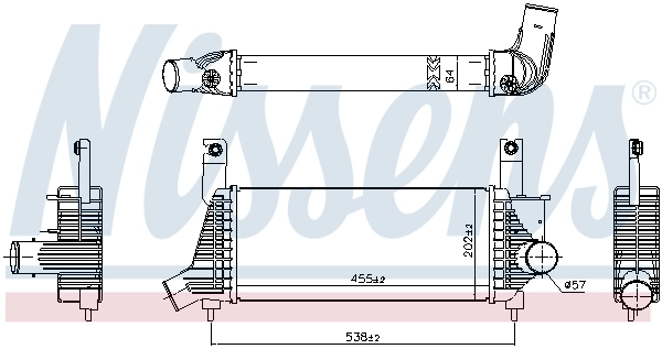 NISSENS 961593 Charge Air Cooler