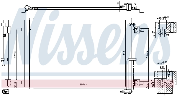NISSENS 941050 Condenser, air conditioning
