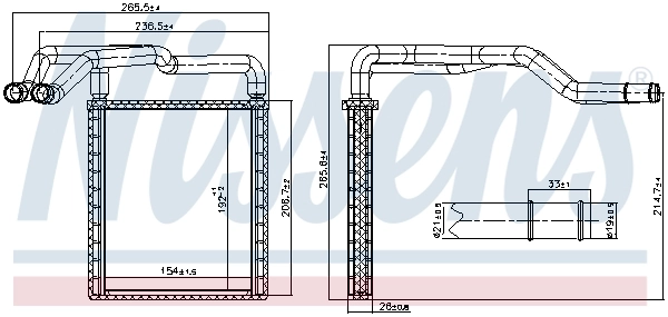 NISSENS 77650 Heat Exchanger, interior heating