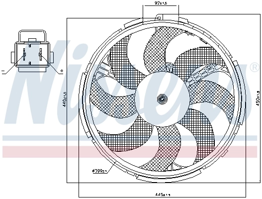 Fan, engine cooling 85036