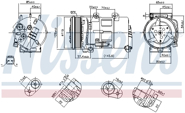 Compressor, air conditioning ** FIRST FIT ** 89493
