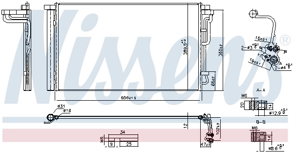 Condenser, air conditioning ** FIRST FIT ** 941262