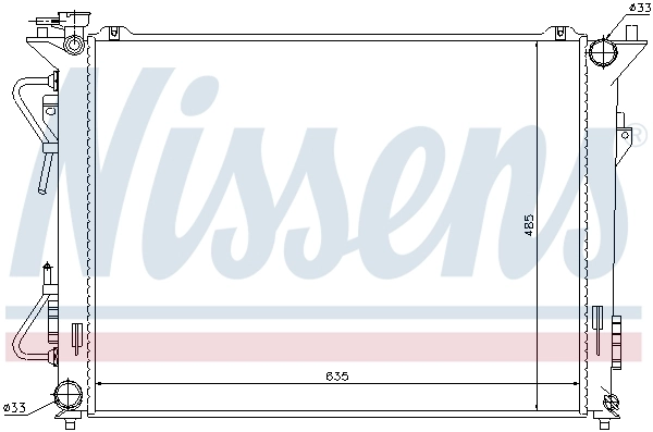 NISSENS 67507 Radiator, engine cooling