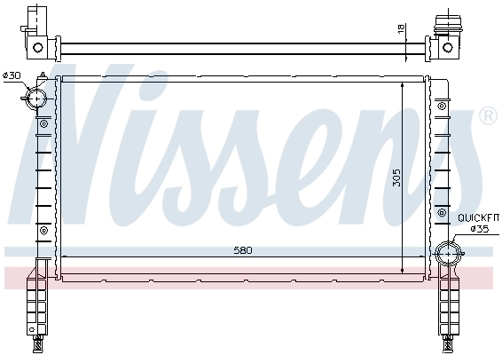 Radiateur, refroidissement du moteur 61768