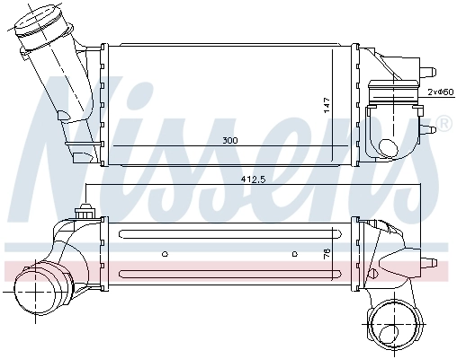 NISSENS 96518 Charge Air Cooler