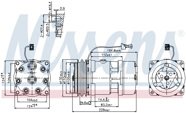 Compressor, air conditioning ** FIRST FIT ** 89141