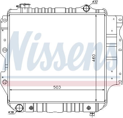 NISSENS 61015 Radiator, engine cooling