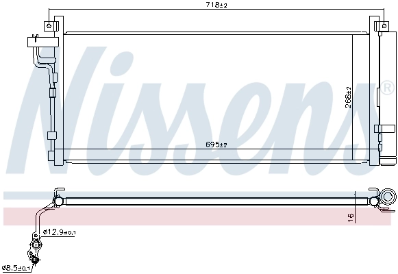NISSENS 940935 Condenser, air conditioning