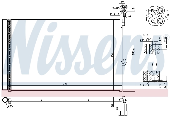 NISSENS 940415 Condenser, air conditioning