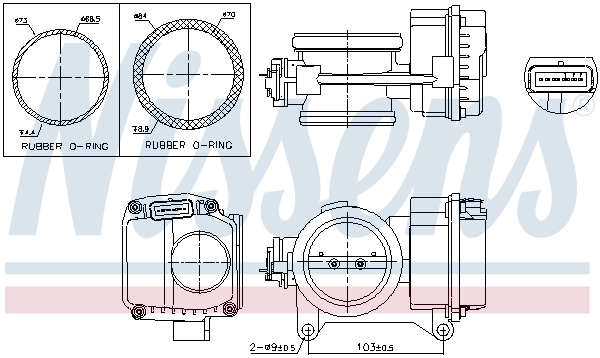 Throttle Body ** FIRST FIT ** 955096