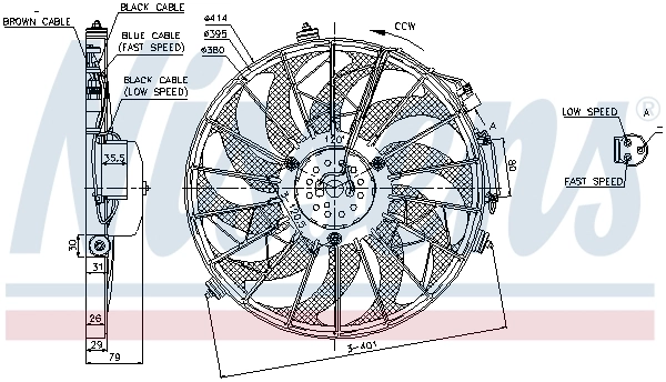 Fan, engine cooling 85648