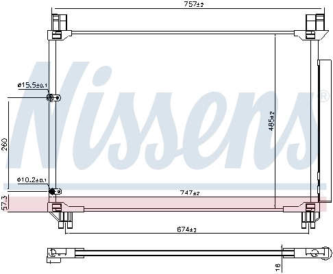 NISSENS 941218 Condenser, air conditioning