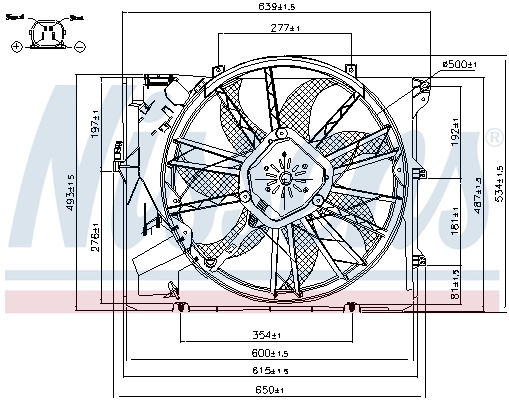 Fan, engine cooling 85633