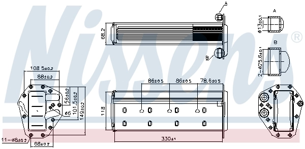 NISSENS 961447 Charge Air Cooler