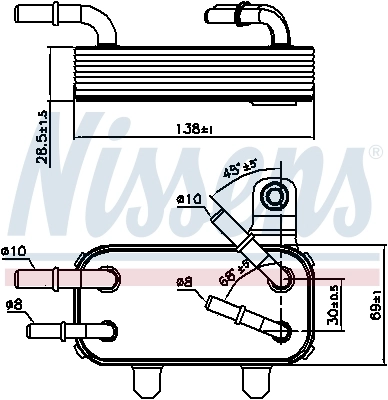 Oil Cooler, engine oil 90951