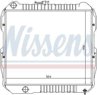 NISSENS 64613 Radiator, engine cooling
