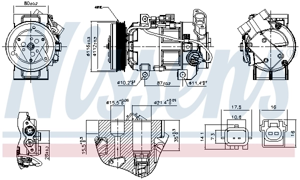 Compressor, air conditioning ** FIRST FIT ** 891251