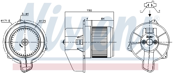 NISSENS 87700 Interior Blower