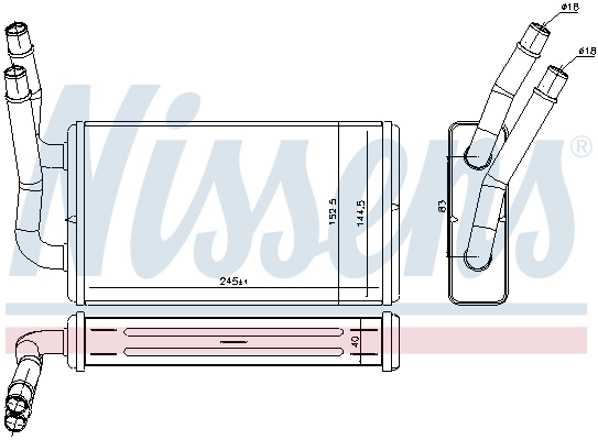 Heat Exchanger, interior heating 71778