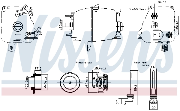 Expansion Tank, coolant 996223