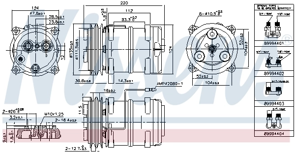 NISSENS 899946 Compressor, air conditioning